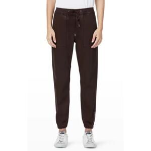 HUDSON Women's Coated Utility Jogger Zipper Hem Women's S Chocolate Brown